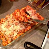 Cheesy Tortellini Sausage Bake