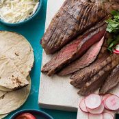 Grilled Tequila Garlic Lime Flank Steak