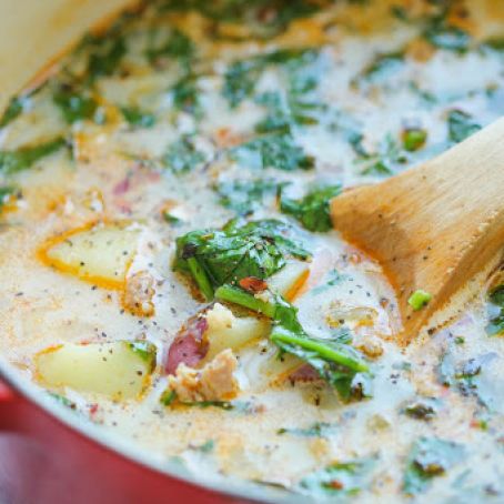 Sausage Potato and Spinach Soup