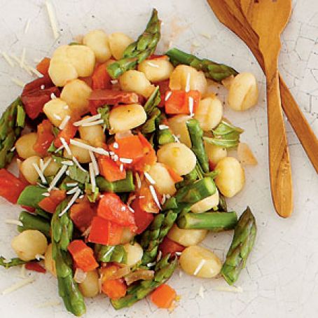 Fresh Tomato and Asparagus Gnocchi
