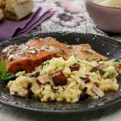 Easy Baked Mushroom & Onion Risotto