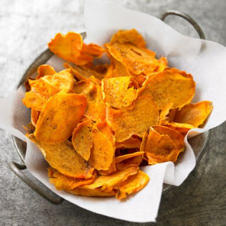 Spicy Sweet Potato Chips (Not My Mama's Meals)