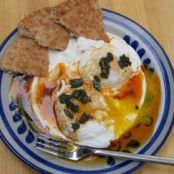 POACHED*****Eggs with Yogurt and Sage (Cilbir - Turkey) - Complete Mediterranean Cookbook