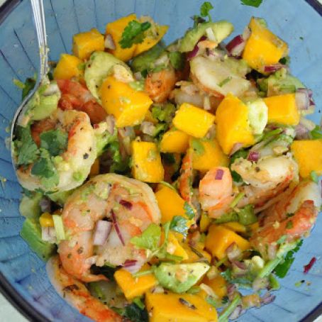 SHRIMP*****Mango Shrimp Salad with Avocado