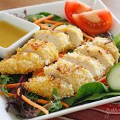 Coconut Chicken Salad with Warm Honey Mustard - skinnytaste