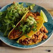 Cauliflower-Lentil Tacos with Fresh Guacamole