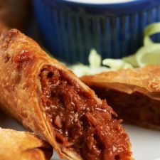 BBQ Pulled Pork Egg Rolls