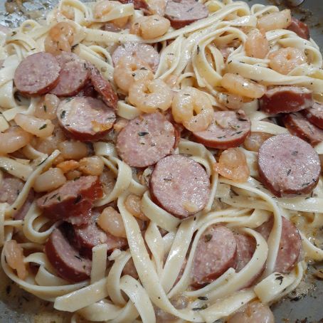Cajun Shrimp & Sausage Pasta Recipe - (4.1/5)