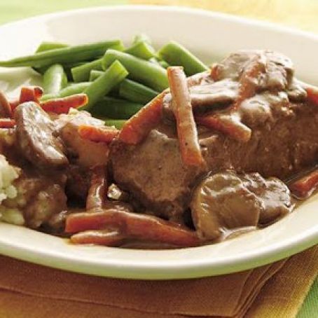 Easy Slow Cooker Steak Pot Roast