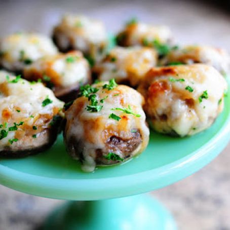 Snack: French Onion Soup Stuffed Mushrooms
