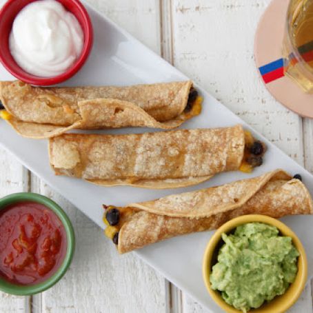 Vegetarian Baked Taquitos