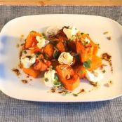 Butternut Squash with Goat Cheese Truffle