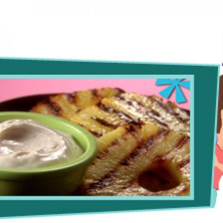 Pineapple with So-Good Cinnamon-Vanilla Yogurt Dip Recipe | Hungry... Grill! | Hungry Girl TV Show