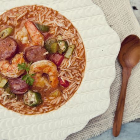 Smoked Sausage and Shrimp Gumbo