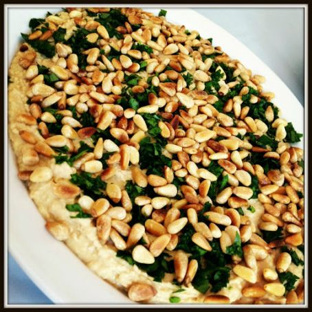 Classic Hummus with Toasted Pine Nuts