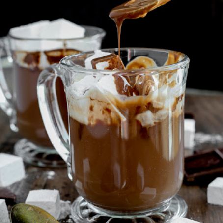 THE BEST HOT CHOCOLATE, with an egg yolk