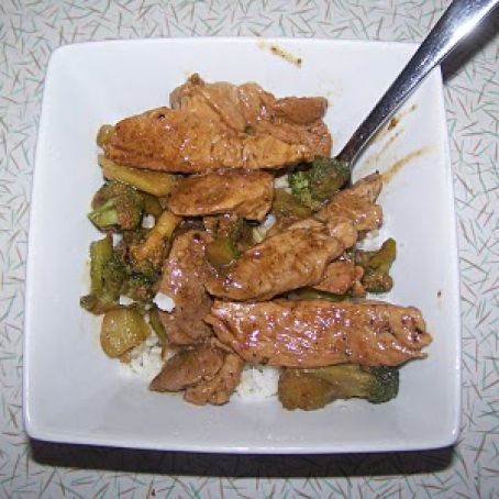 SZEHUAN PORK AND BROCCOLI