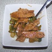 SZEHUAN PORK AND BROCCOLI