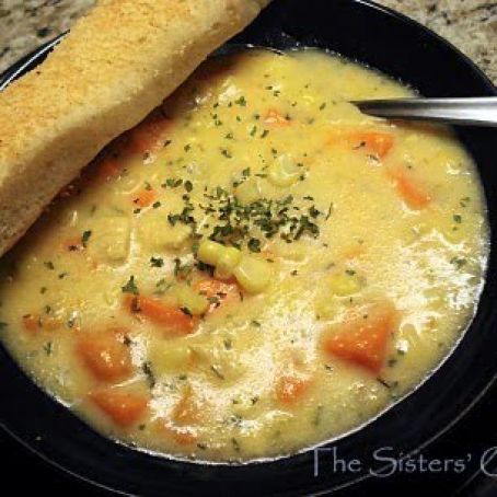 Chicken Corn Chowder with Sweet Potatoes