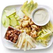 White Crudites with Bleu Cheese Sauce