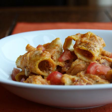 Rigatoni with Pumpkin Cream Sauce