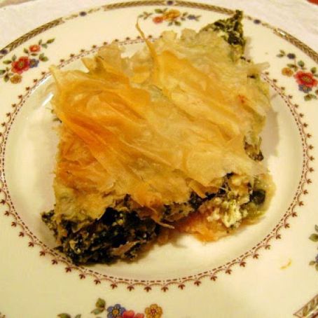 Spinach Pie with Ricotta, Cilantry and Parsley