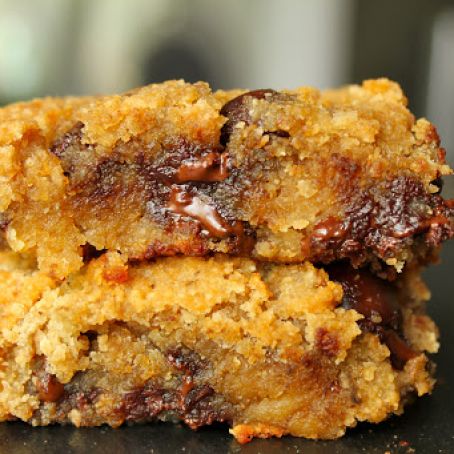 bars - coconut butter chocolate chip blondies