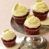 Avocado Red Velvet Mini Cupcakes with Honey Avocado Frosting Recipe