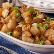 Cheesy Onion Potatoes