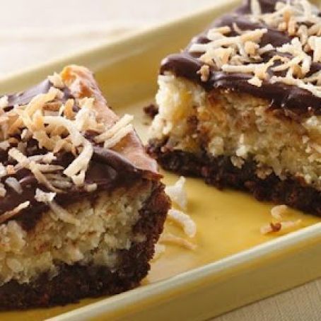 Desserts (Chocolate-Hazelnut-Coconut Bars)