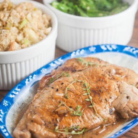 Pork Chops with Cider Pan Sauce