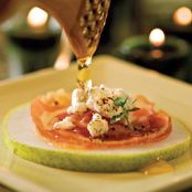 Pancetta Crisps With Goat Cheese and Pear