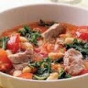Pork, White Bean and Kale Soup