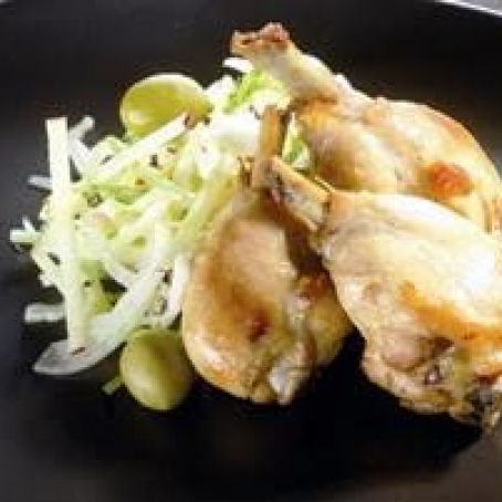 Spiced Chicken Wings and Fennel Salad