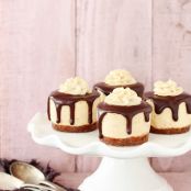 Mini Butterfinger Cheesecakes