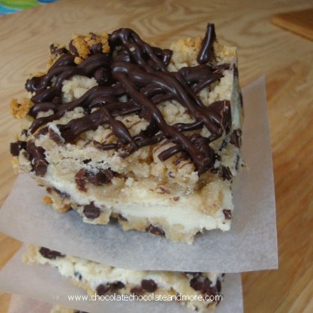 Chocolate Chip Cookie Dough Cheesecake Bars