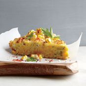 Corn Frittata with Pecorino-Romano Cheese