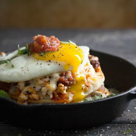 Chicken & Chorizo Tortilla Stacks