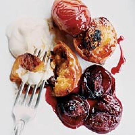 Grilled Peaches and Plums with Mascarpone