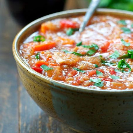 GF Slow Cooker Italian Chicken & Quinoa Soup