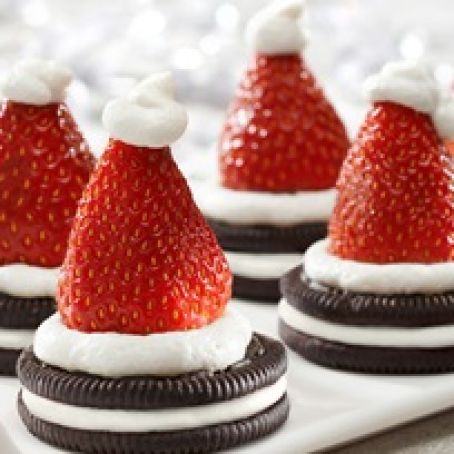 Oreo Santa Hat Cookies