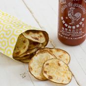 Baked Sriracha Potato Chips