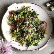 Caramelized  Brussels Sprouts and Kale With Crispy Capers