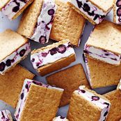 Blueberry Cheesecake Frozen Yogurt Sandwiches