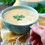 Slow Cooker Farmhouse Ham and Cheddar Soup