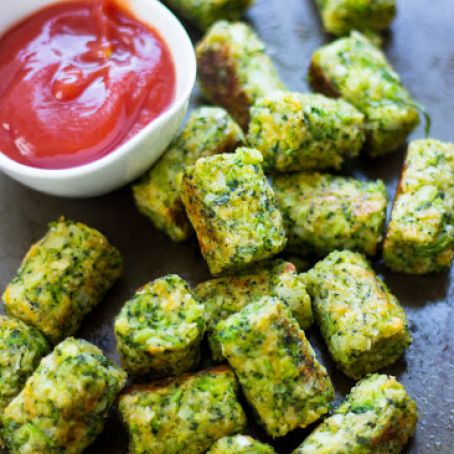 Healthy Baked Broccoli Tots