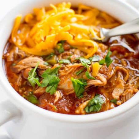 Crockpot Pulled Pork Chili