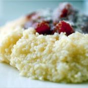 POLENTA w/PARMESAN & TOMATO SAUCE