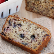 Blueberry Strawberry Banana Bread
