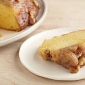 Banana Upside-Down Sour Cream Walnut Cake